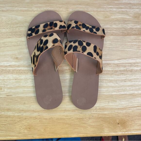 J Crew Factory Calf Hair Slip On Sandal Size 7 - Picture 5 of 6